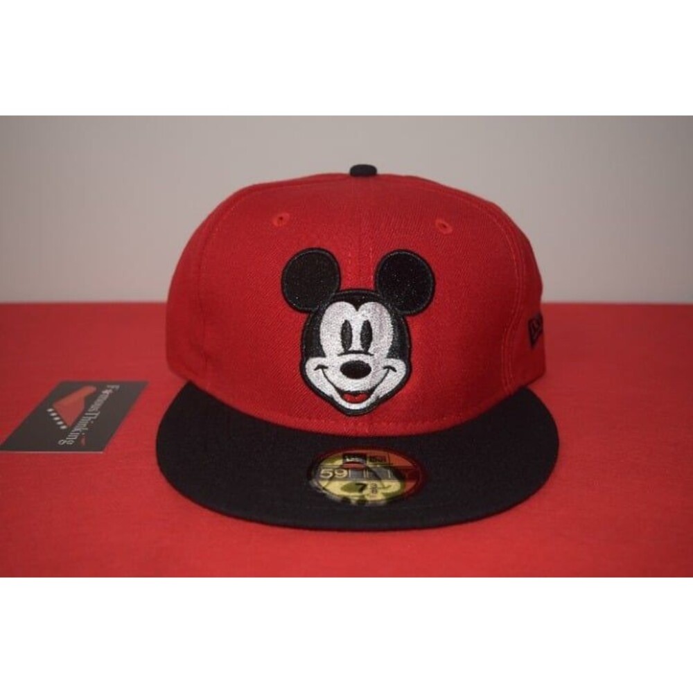Disney X New Era Mickey Mouse Fitted hat 59Fifty Older Style RARE Not mlb nba NY
